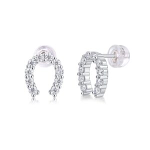 Moissanite S925 sterling silver earrings