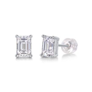 Moissanite S925 sterling silver earrings