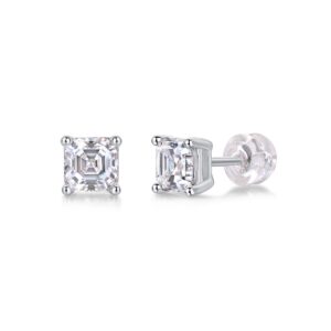 Moissanite S925 sterling silver earrings