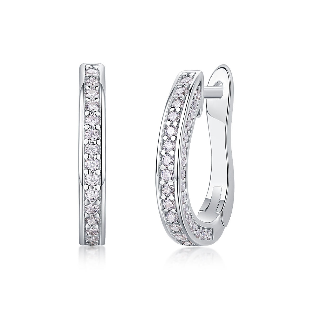 Moissanite S925 sterling silver earrings