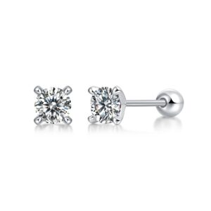 Moissanite S925 sterling silver earrings