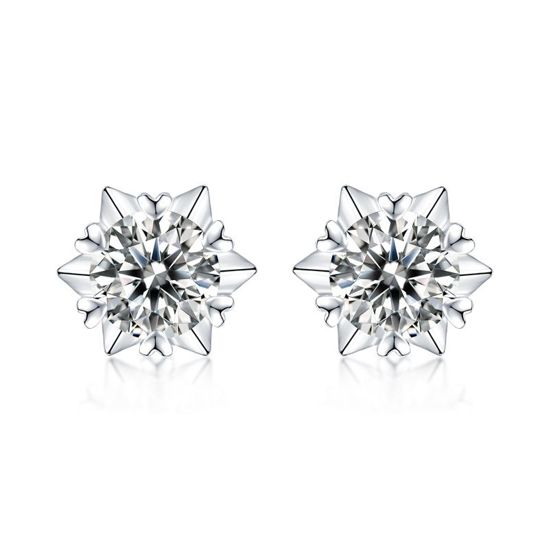0.5CT Moissanite S925 Sterling Silver Earrings