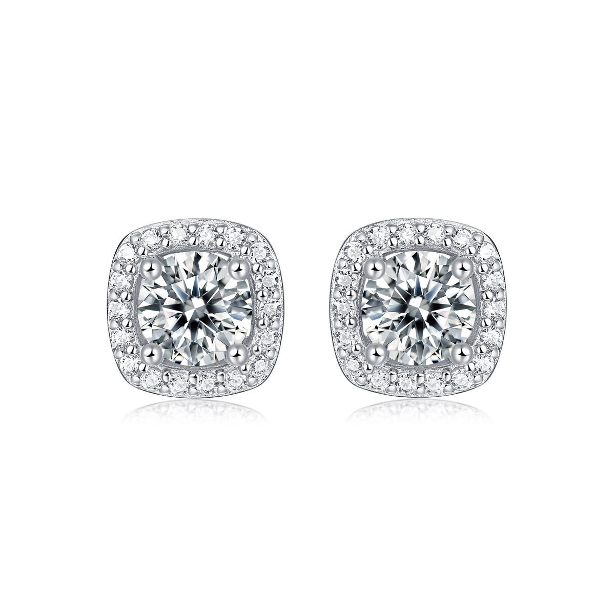 Moissanite S925 sterling silver earrings - Image 2