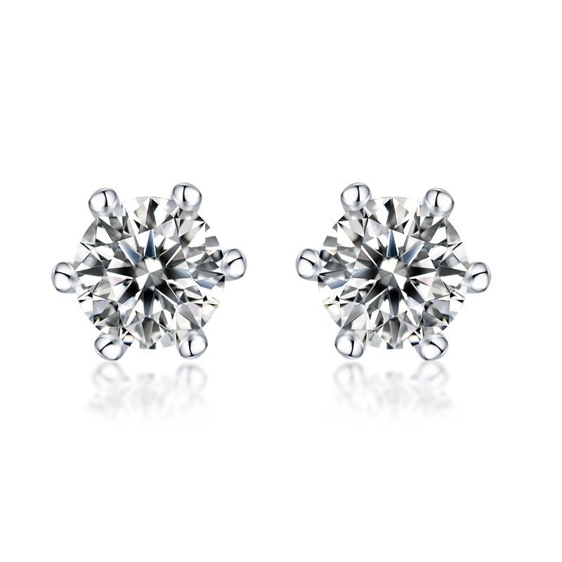 Moissanite S925 sterling silver earrings - Image 2
