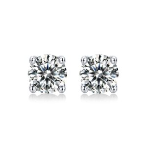Moissanite S925 sterling silver earrings