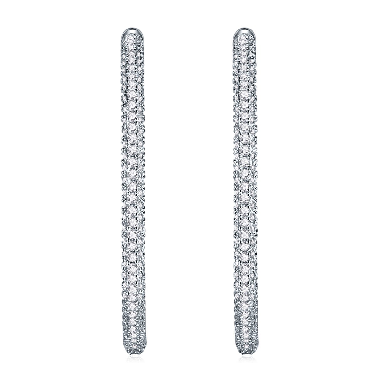 Moissanite S925 sterling silver earrings - Image 2