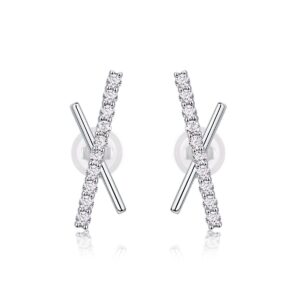 Moissanite S925 sterling silver earrings
