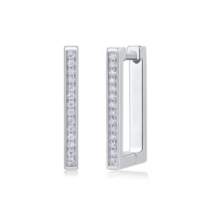 Moissanite S925 sterling silver earrings