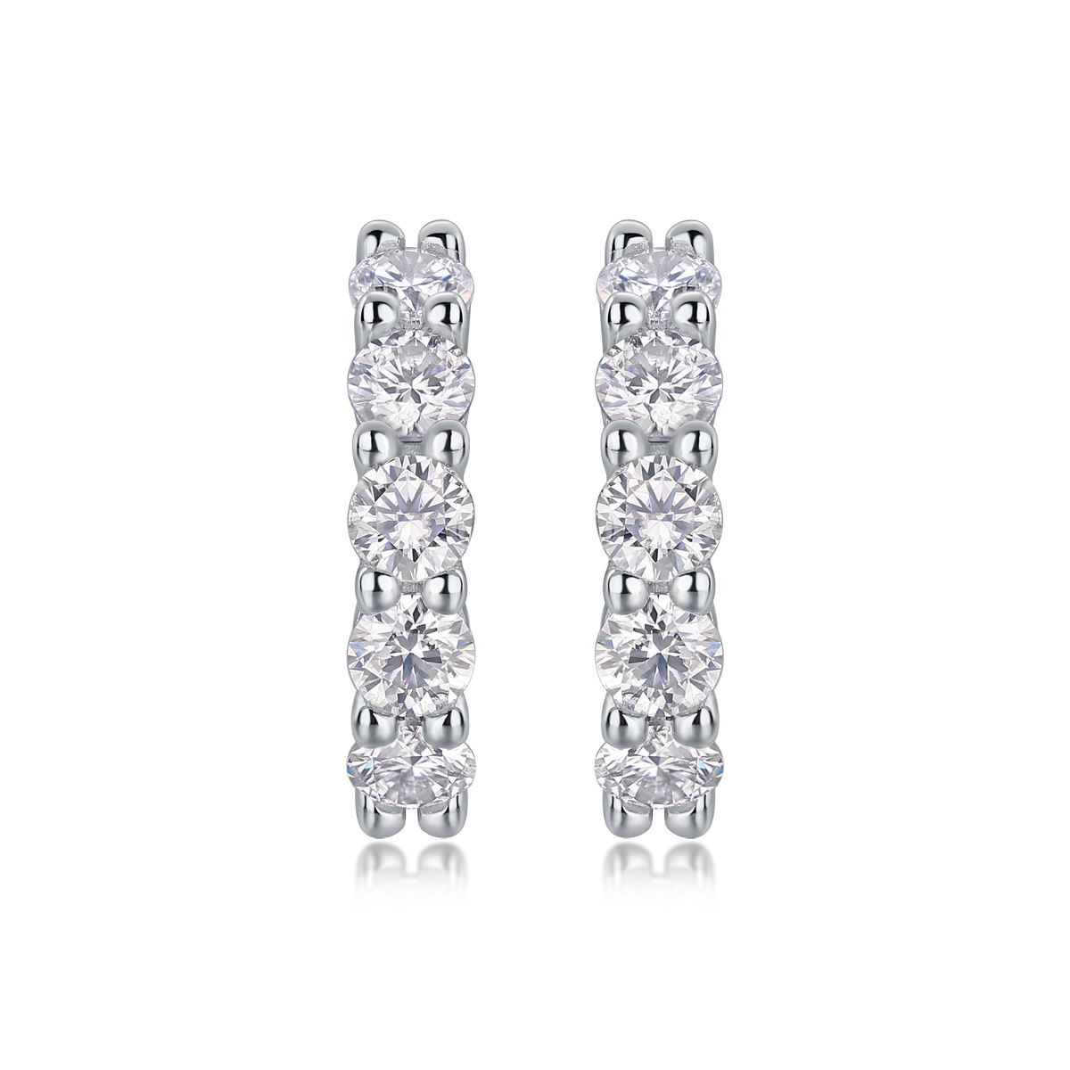 Moissanite S925 sterling silver earrings - Image 3