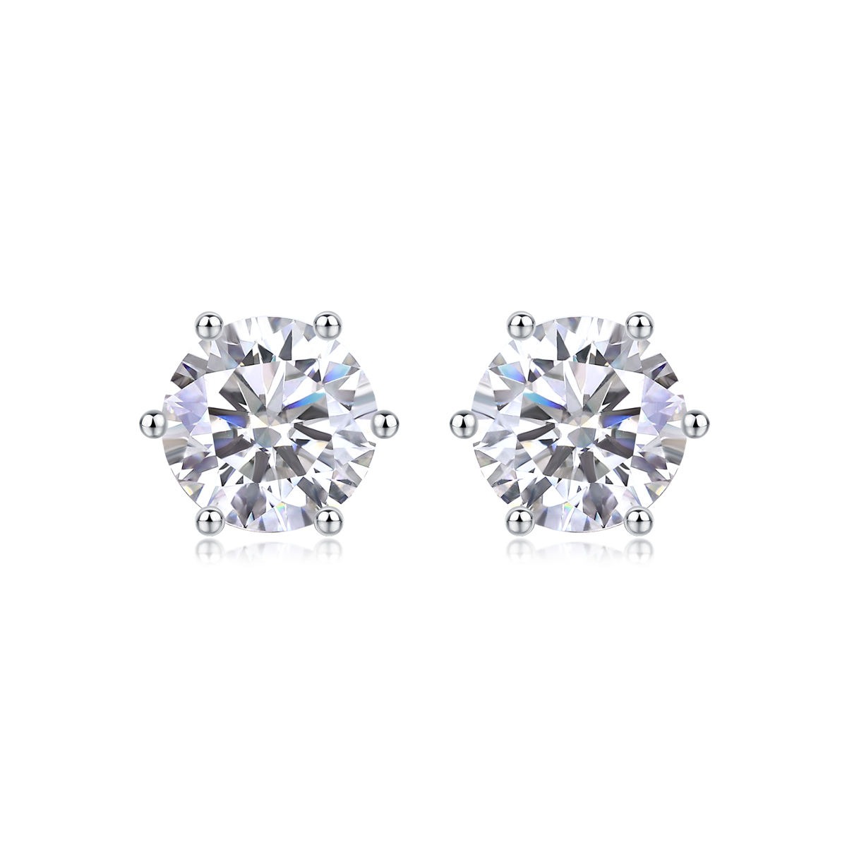 Moissanite S925 sterling silver earrings - Image 2