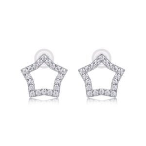Moissanite S925 sterling silver earrings