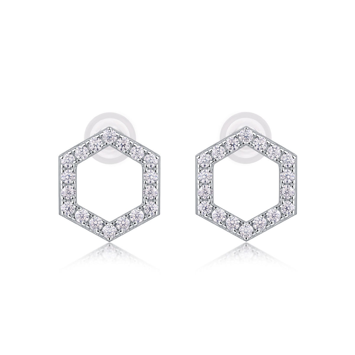 Moissanite S925 sterling silver earrings - Image 5