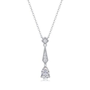 925 Sterling Silver Pendant Charms Moissanite Pendant Necklaces