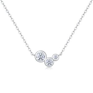 moissanite zircon diamond stone ladies' gift pendant necklace moissanite diamond jewelry