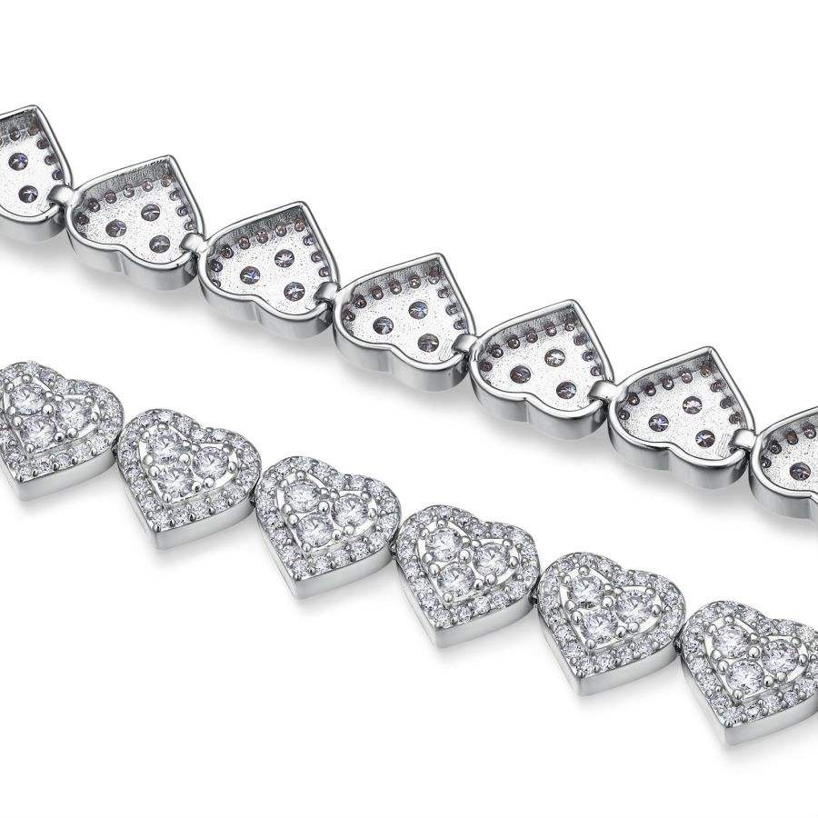 S925 11.73g Moissanite Tennis Bracelet, Perfect Gift for Birthdays, Suitable for Friends and Family, Men and Women - Image 2