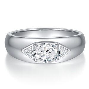 1 Carat Moissanite Men's Ring Quality for Daily Wear Parties Weddings
