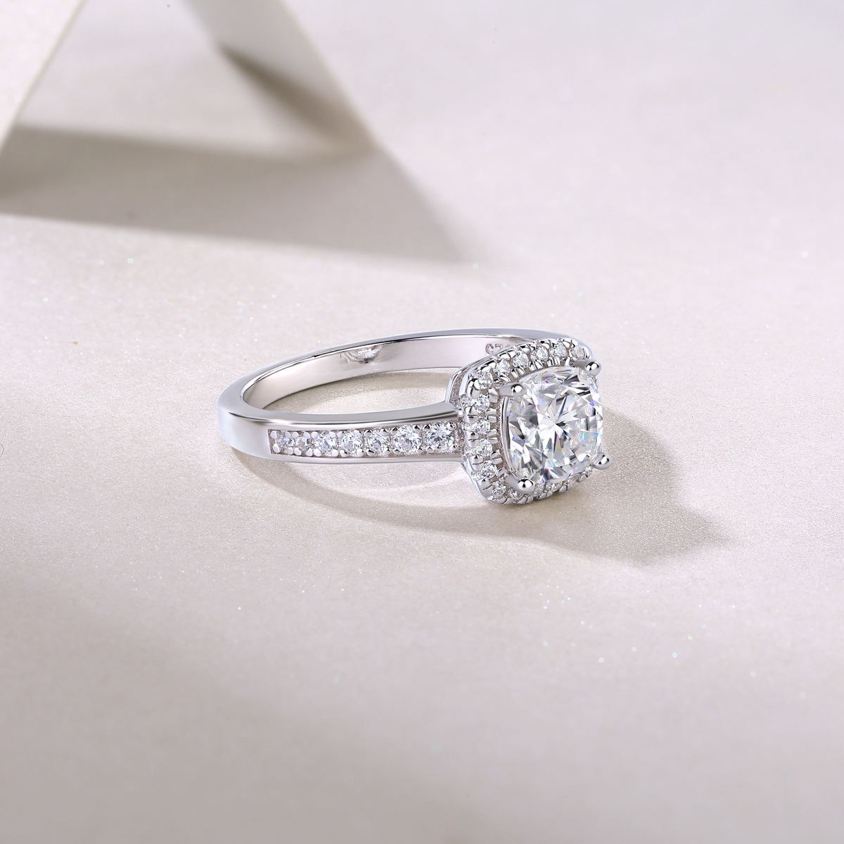 Custom 925 Sterling Silver Flower Rings Fine Jewelry Classic Romantic Wedding Engagement Gift Ring - Image 5