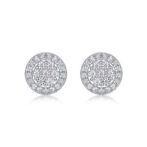 S925 sterling silver moissanite stud earrings