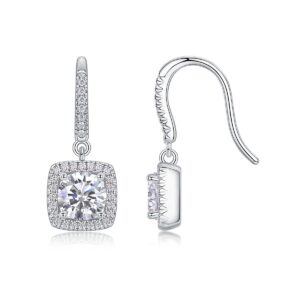 Moissanite S925 sterling silver earrings