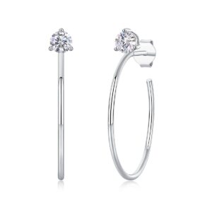 Moissanite S925 sterling silver earrings