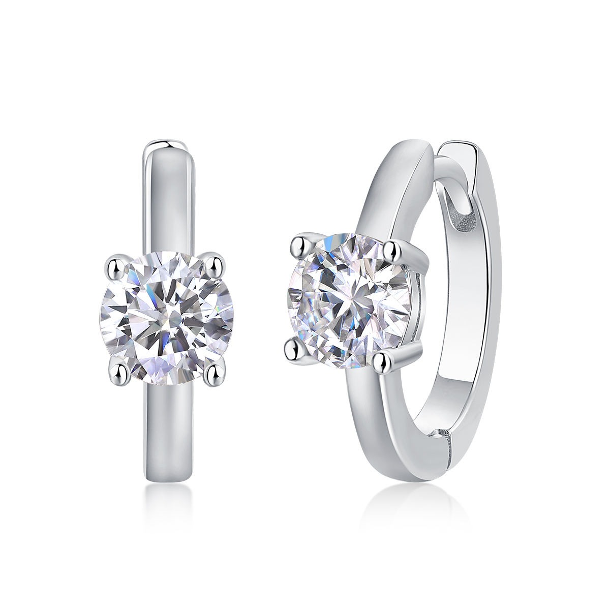 Moissanite S925 sterling silver earrings
