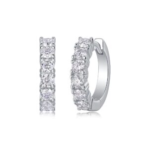 Moissanite S925 sterling silver earrings