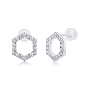 Moissanite S925 sterling silver earrings