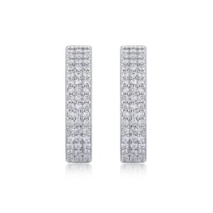 Moissanite S925 sterling silver earrings