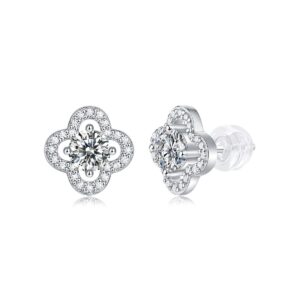 Moissanite S925 sterling silver earrings