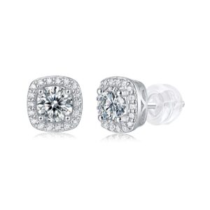 Moissanite S925 sterling silver earrings