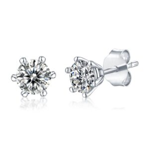Moissanite S925 sterling silver earrings