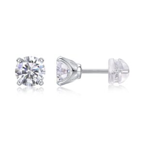 Moissanite S925 sterling silver earrings
