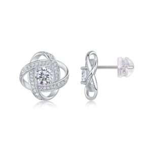 Moissanite S925 sterling silver earrings