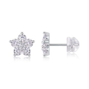 Moissanite S925 sterling silver earrings