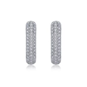 Moissanite S925 sterling silver earrings