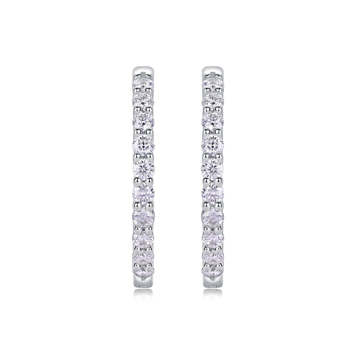 Moissanite S925 sterling silver earrings - Image 2