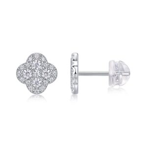 Moissanite S925 sterling silver earrings