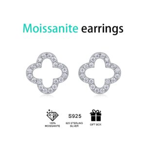 Moissanite S925 sterling silver earrings