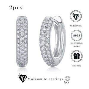 Moissanite S925 sterling silver earrings