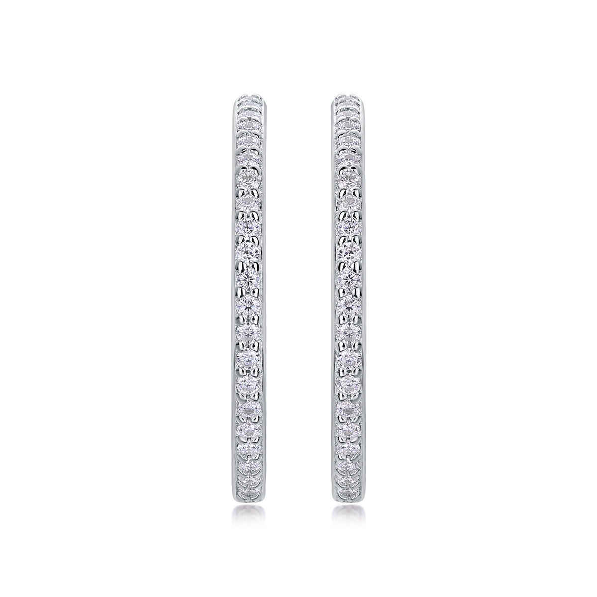 Moissanite S925 sterling silver earrings - Image 2