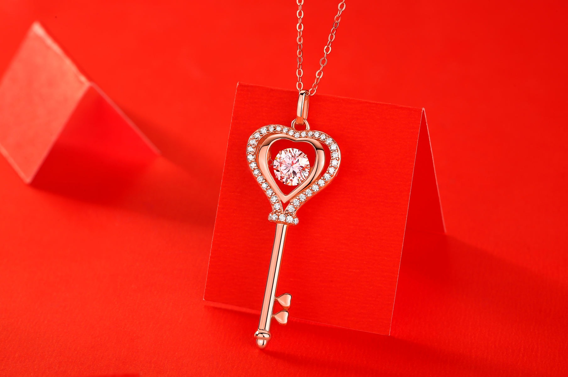 woman 925 silver Moissanite Necklace Pendant - Image 3