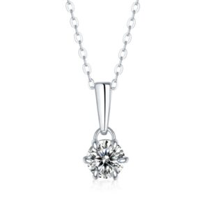 Moissanite Cross Pendant Pave Moissanite Diamond 925 Sterling Silver Cross Chain Necklace Pendant