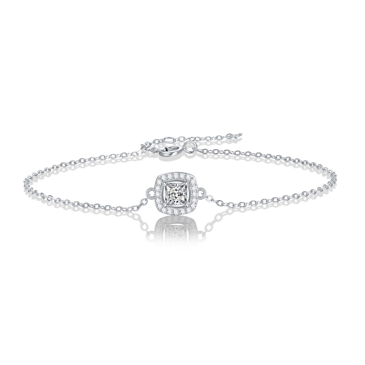 Fashionable Rose Bracelet Women's Ins Simple and Cold Style Small Design Silver Chain - Image 2