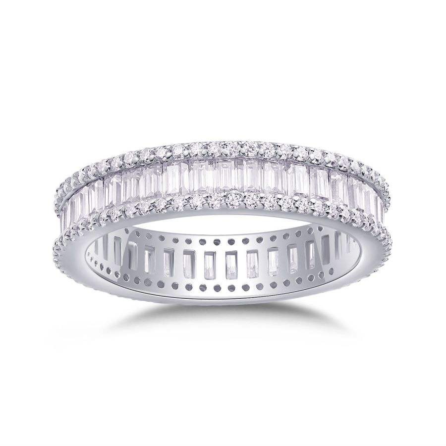 1.1mm Moissanite Promise Rings for Couples 925 Sterling Silver D Color VVS1 Fine Jewelry Wedding Bands for Women