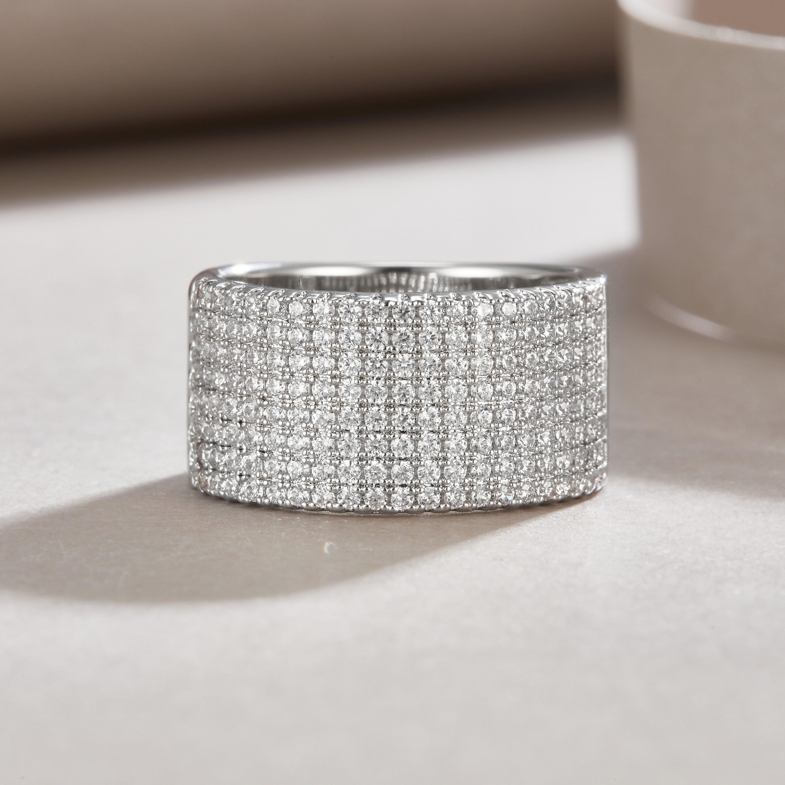 S925 Sterling Silver Ring High Quality Moissanite Diamond Engagement Ring Gift - Image 4