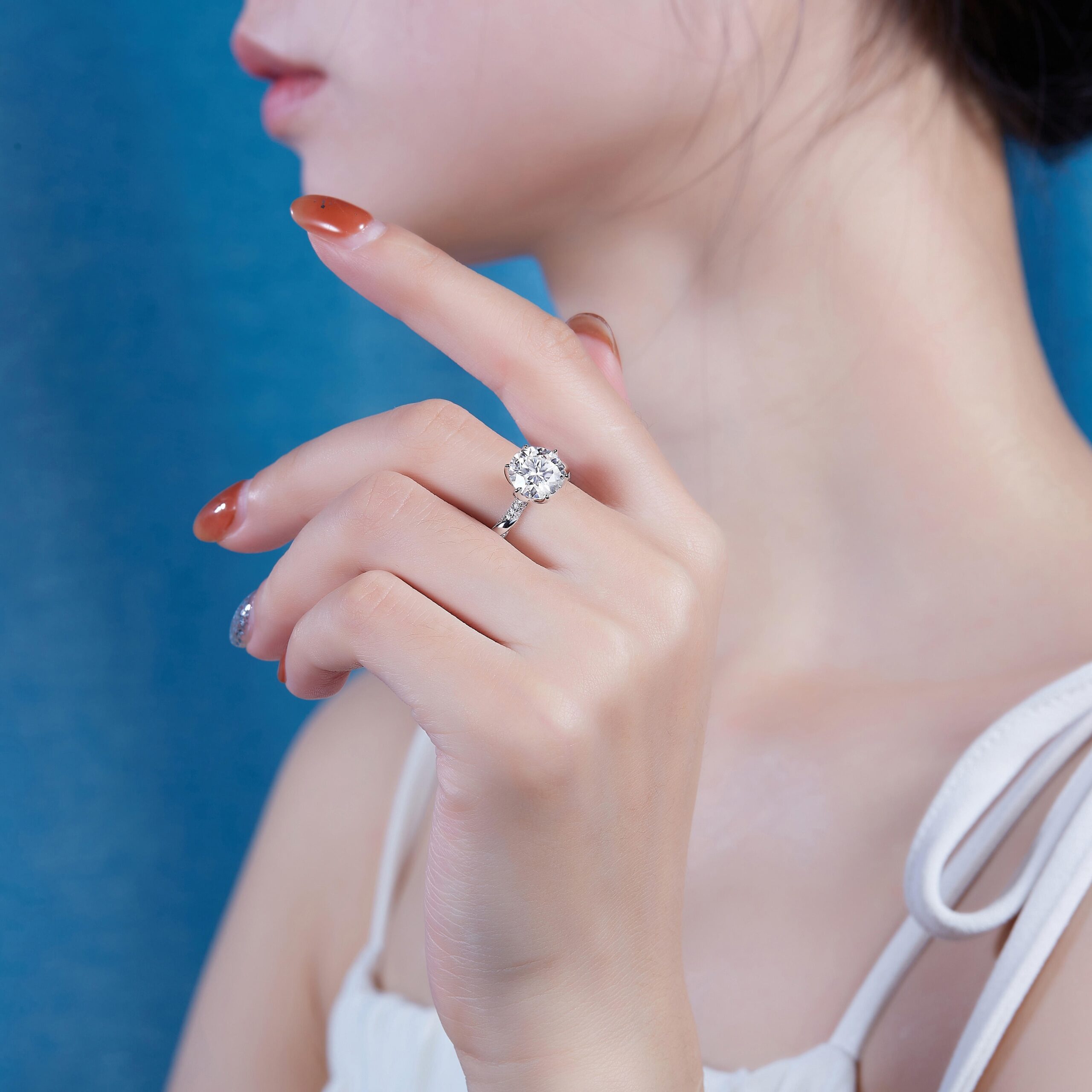 High Quality Classic Rings s925 Sterling Silver Designer Open Latest Fashion Women Wedding Rings - Image 4