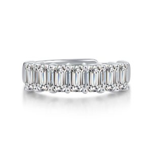 S925 Sterling Silver Ring High Quality Moissanite Diamond Engagement Ring Gift