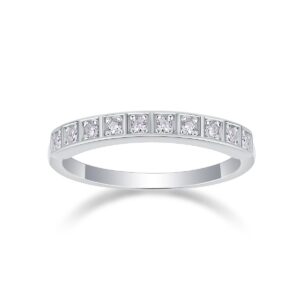 S925 Sterling Silver Moissanite Rings Exquisite Shiny Full Diamond Rings For Women Engagement Jewelry Manufacturer