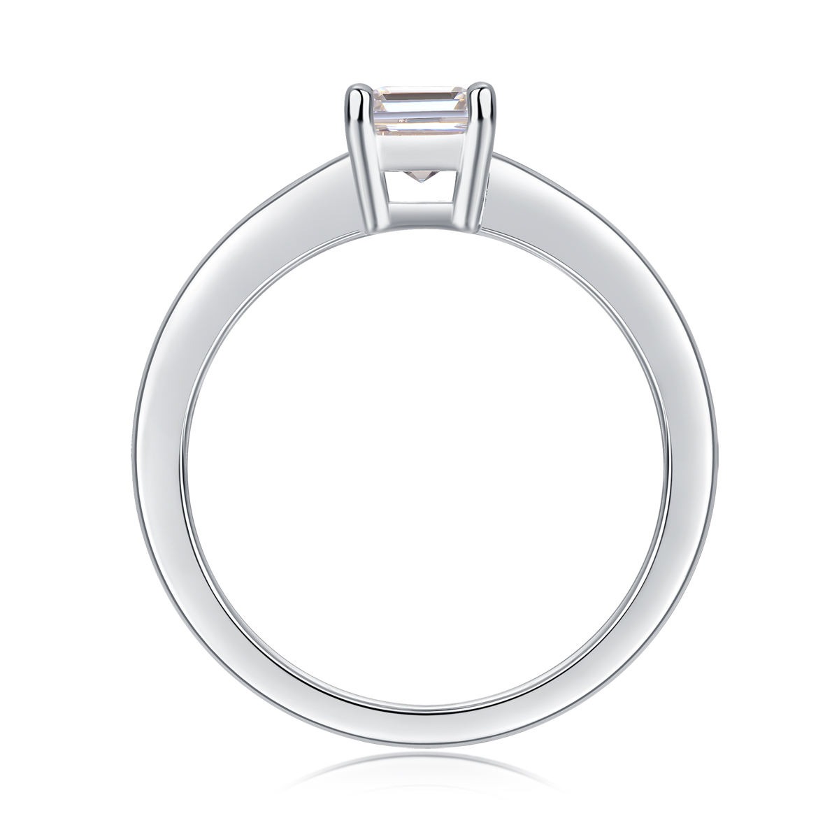 S925 Luxury Moissanite Diamond Rings Women Custom Ring Vvs Moissanite Diamond Ring For Women - Image 3