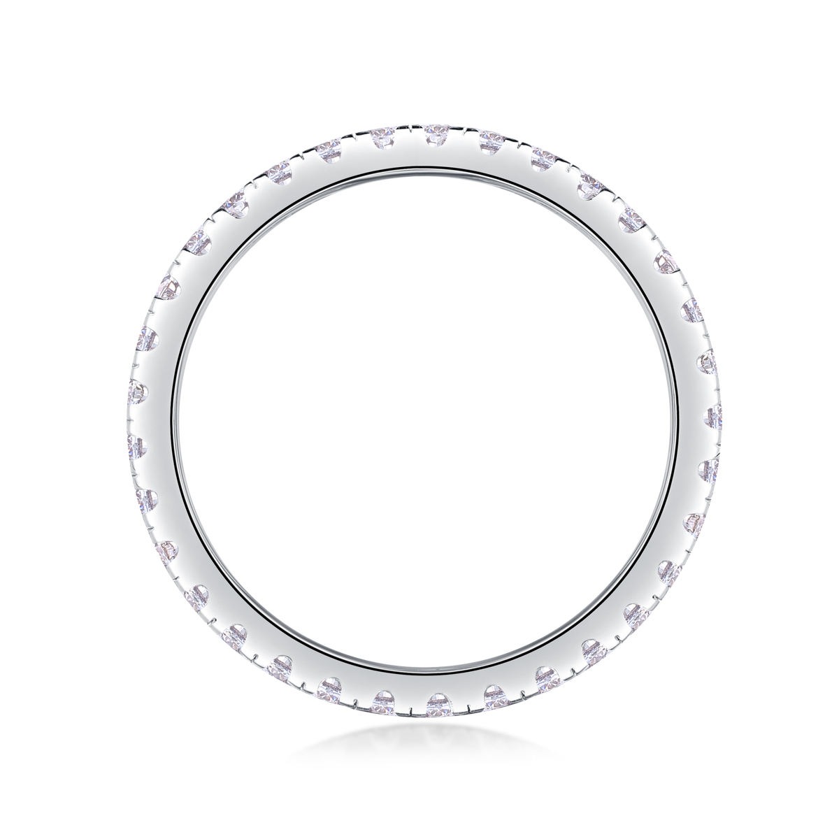 S925 Moissanite Eternity Ring Silver Jewelry Women Gift Party Sterling Stone Wedding Technology party - Image 4